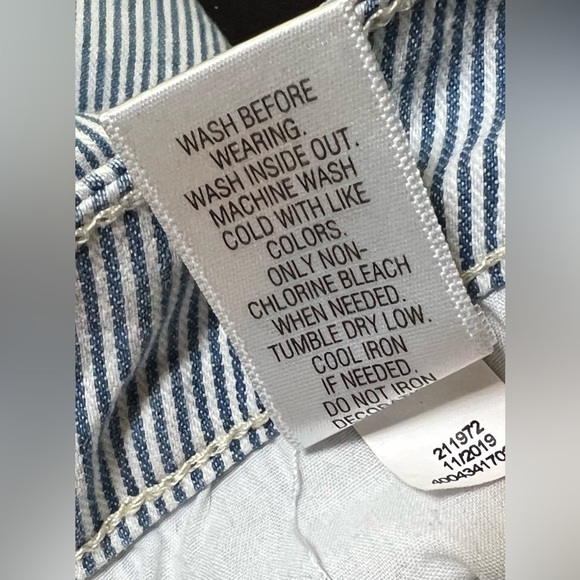 CROFT & Barrow Striped Shorts Women’s (Sz 18) - Picture 5 of 8